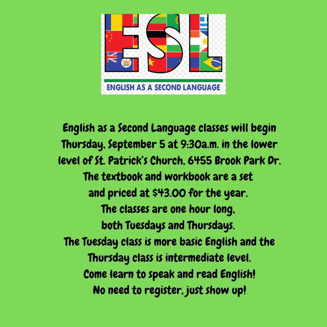 English as a Second Language Classes